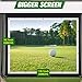 Aikeec Golf Simulator Impact Screen : 7mm Thickened Ultra-Clear Hitting Screen with 32 Grommets (10ft x 6.5ft) for Indoor, Outdoor & Garage Training