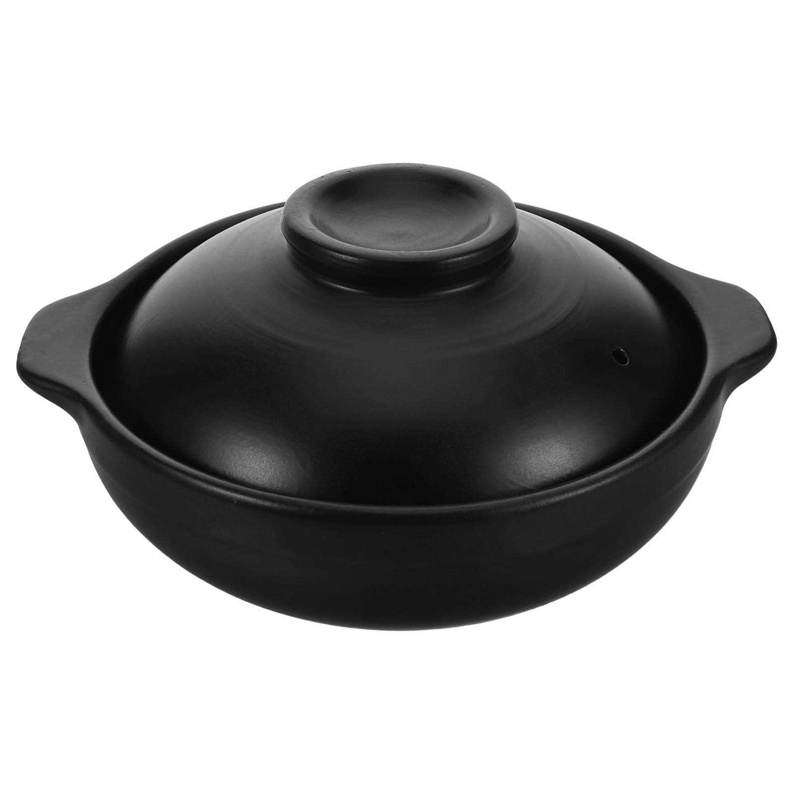 Beavorty Olla de Barro China de Cerámica 900ml para Fuego Directo