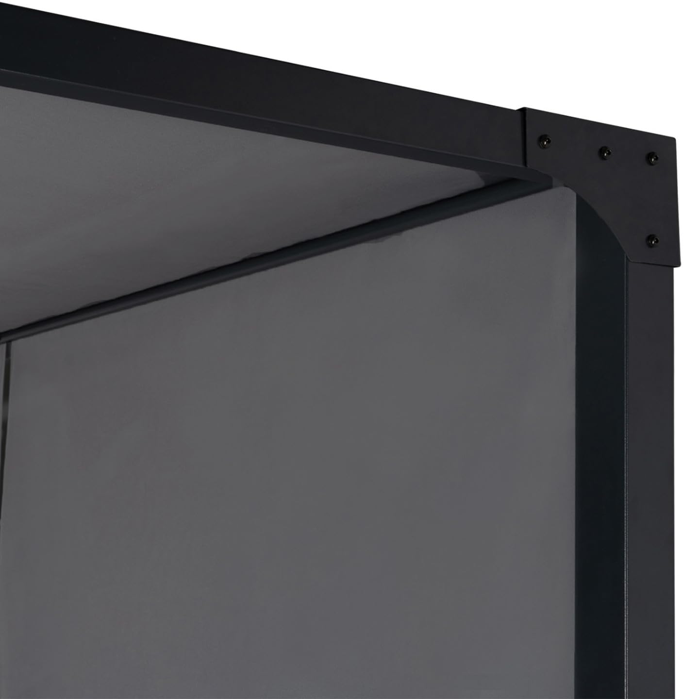 IDMarket - Pergola coulissante 2 pans 3x4 M belvédère de jardin toile gris anthracite