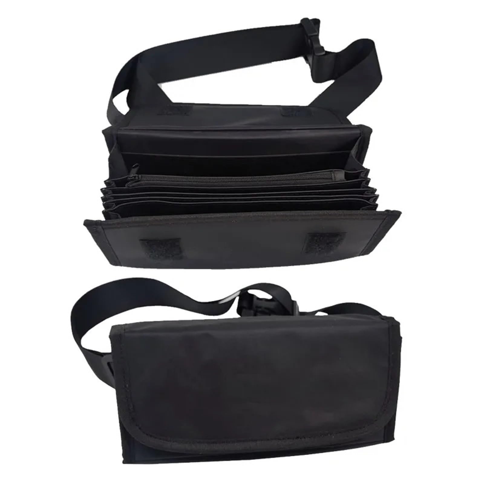 Anti-Robo Caja Cartera Multifunción Para Camarero Cartera Portátil Con Múltiples Bolsillos Para La Cintura Del Conductor Organizador De Recibos De Efectivo Cajas fuertes para armas(Waist bag only)