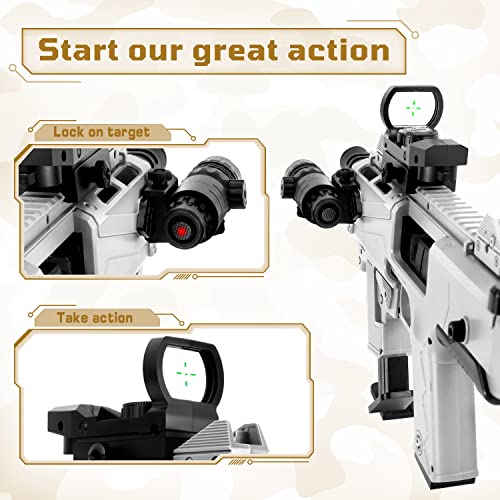 IZOKEE Combination Soft Bullet Toys Gun for Boys, Empty Shell Ejecting Design, 2 Modes Blasting Toy Foam Blaster with 80 Soft Foam Bullets, 3 Magazines, Gifts for Boys Girls Birthday Christmas