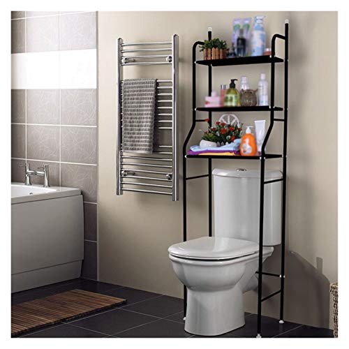 Toilettenregal mit 3 Regalen, Metalldeck-Toilettenregalen, Waschmaschinenregal für Toilette und Badezimmer