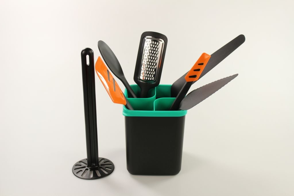TUPPERWARE Griffbereit Heber+Pürier-Meister+Kochlöffel+Ordnungstopf (8) P 26926