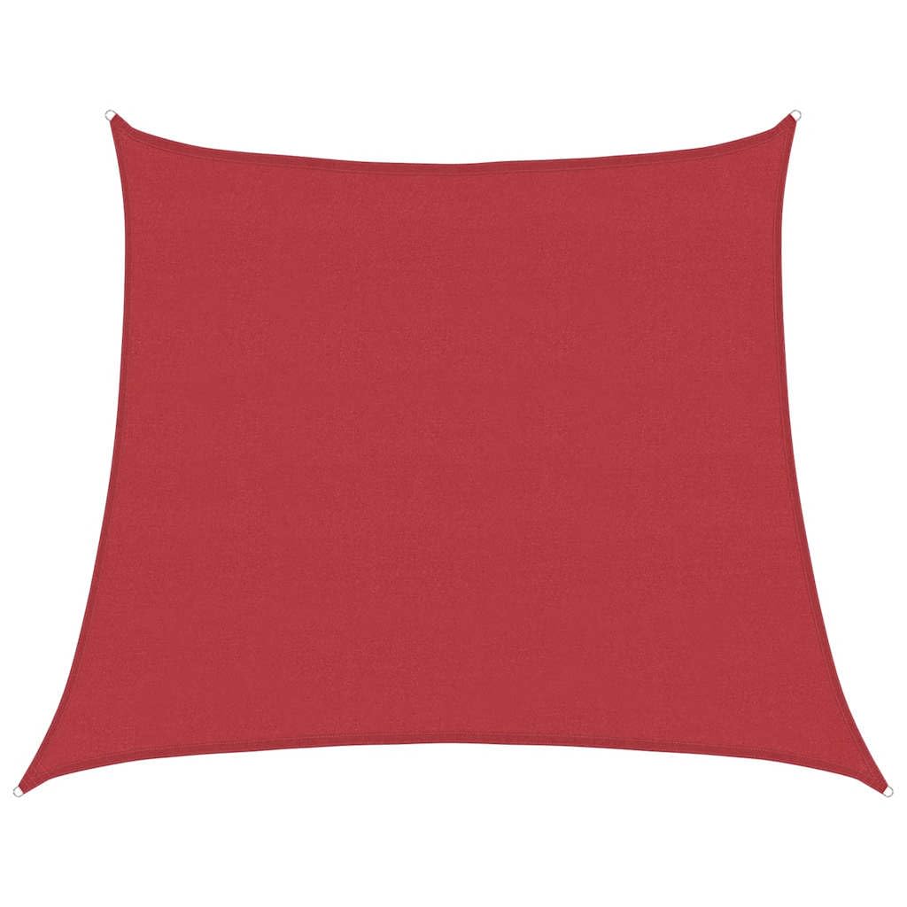 Voile d'ombrage trapézoïdale rouge pour ombrager votre balcon et jardin