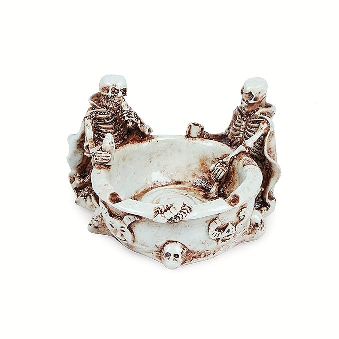 Creation 2 Skeleton Skull Ashtray