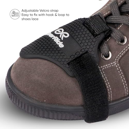 Image of Shoe Protector Gear Shift Pad - Anti-Slip Rubber Boot Guard for Motorcycle Riding Shoes | Durable, Easy to Wear, Long-Lasting Protection