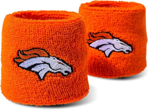Image of Franklin Sports NFL Team Logo Wristbands - Pair of Youth Wristbands for Costumes and Uniforms