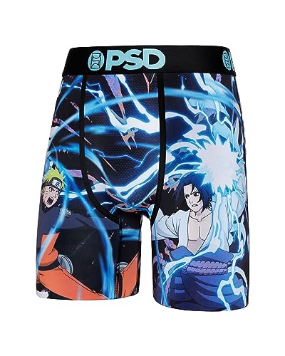 PSD Men's Naruto Duel Boxer Briefs, Multi, S