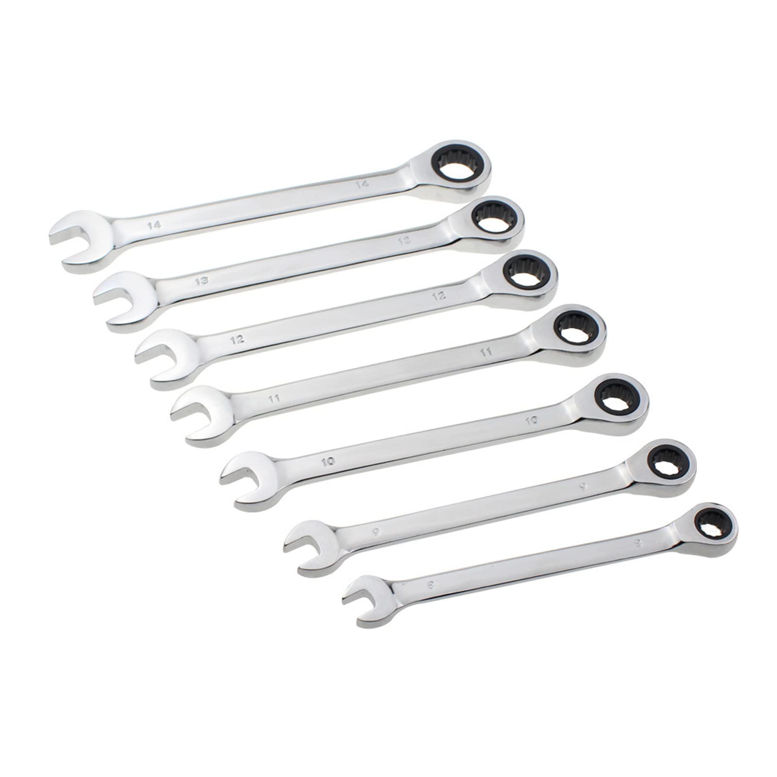 Brrnoo Set di Chiavi a Cricchetto, Set di Chiavi Metriche con Custodia 8-19 Mm per Manutenzione Domestica, Riparazione Meccanica, Riparazione Auto e Riparazione Biciclette (12 Pezzi