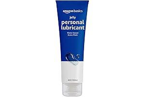 Amazon Basics 4 oz Extra Thick Jelly Water Based Gel Personal Lubricant