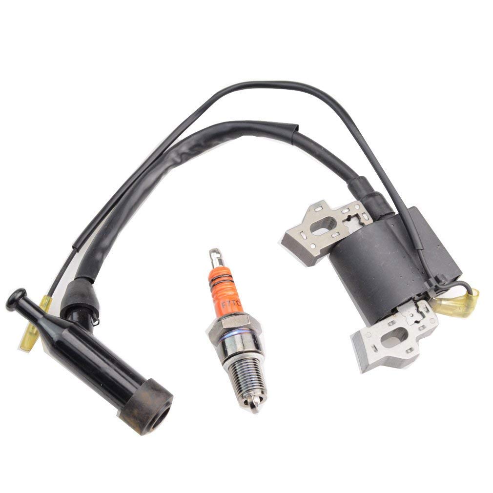 WOOSTAR Carburatore con Bobina di Accensione con Avviamento a Strappo Sostituzione per GX140 GX160 GX168 GX200 5,5HP 6,5HP Motore