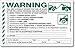 You are Illegally Parked for One (or more) of These Reasons Sticker, 50 Stickers / Pack, 8" x 5"
