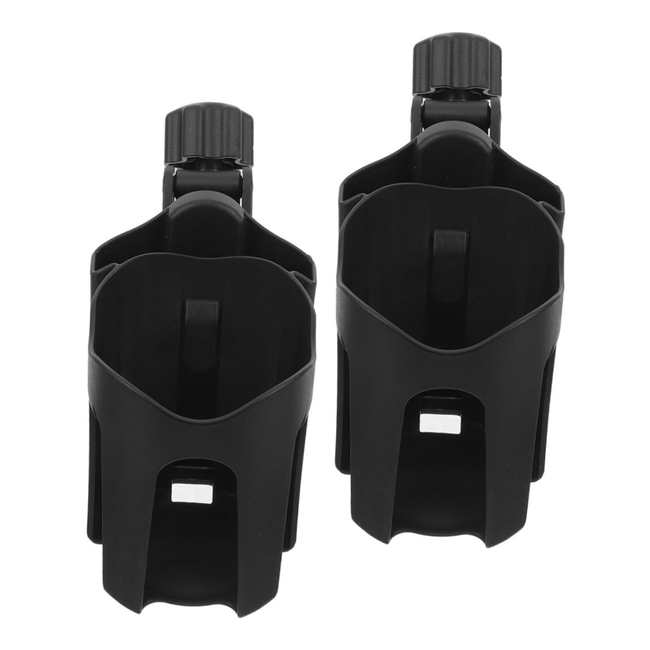 Milisten 2pcs Adjustable Cup Holder with Mobile Phone Support for Wheelchair Stroller Walker and Bicycle Fit for Water Bottles Cups and Bottles Durable Construction