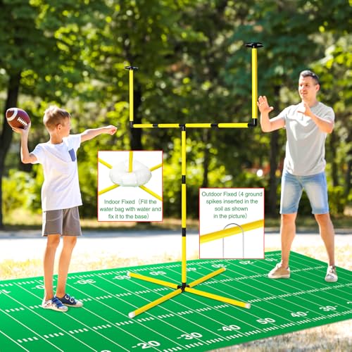 image for Hollowfly Football Field Goal Post Set Football Kicking Field Goal Pos