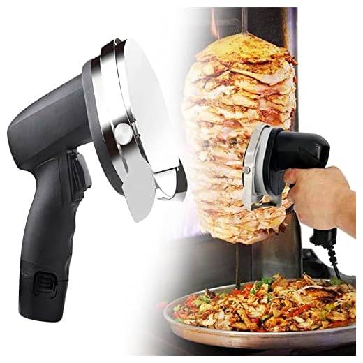 Doner Kebabkniv, Shawarma-skärare, elektrisk gyro-köttskärare, kommersiell gyrokniv, för att skära turkisk kebab lammkalkon,corded