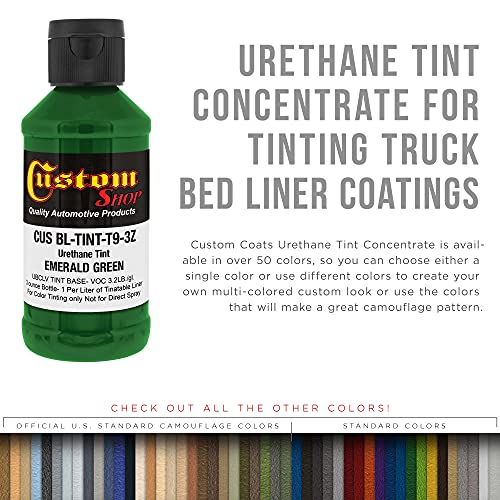 Image of Custom Coat 3 Ounce, Emerald Green, Bedliner Tint Concentrate