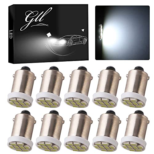 Grandview Ba9 Ba9S 53 57 1895 64111 White Car Vehicle Ba9S White Super Bright Led Bulbs Used For Side Door Courtesy Lights Map Lights - Pack Of 10 #TOP5