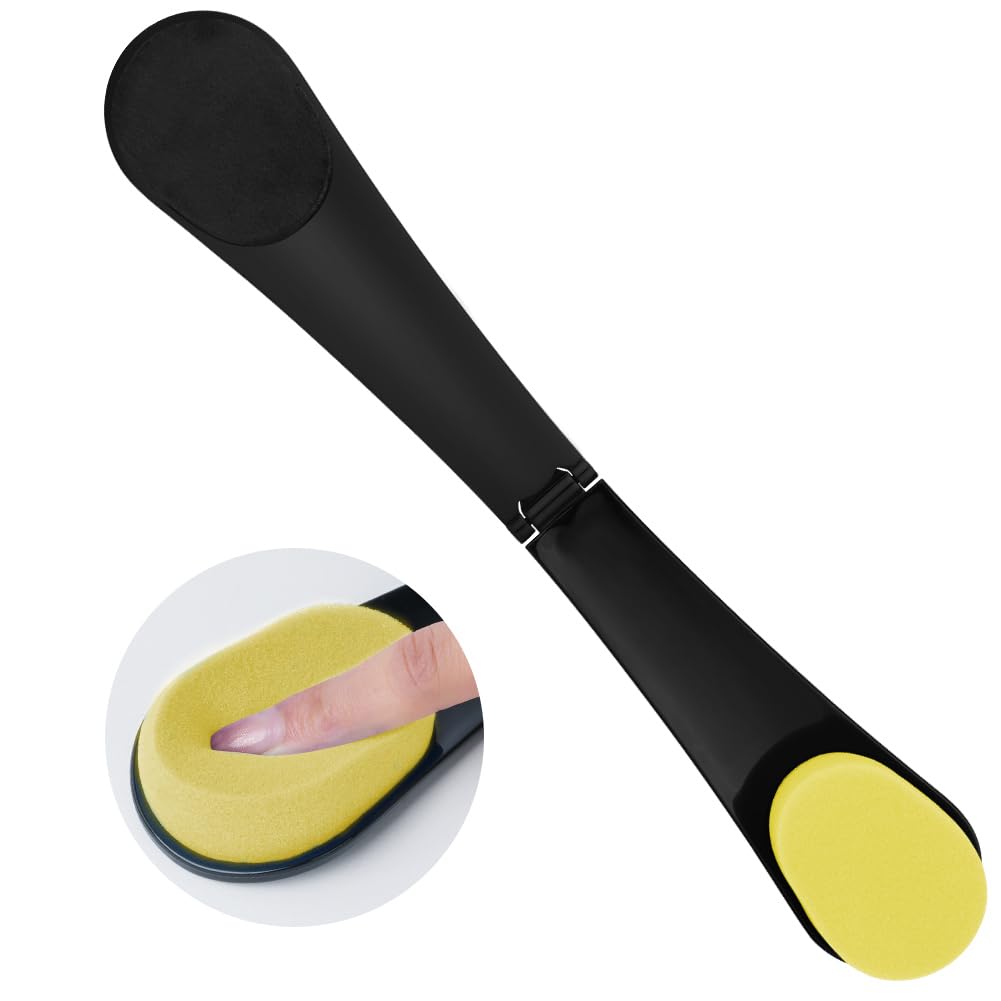 LOPHE Tanning Back Applicator, Applicateur Dos Autobronzant, Applicateur de lotion à manche, Applicateur arrière pour Le Dos des Femmes et hommes, les Zones Difficiles,Jaune