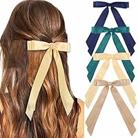 YOUSHEME Haarschleifen Für Damen – 3er Set Aus Seidigem Satin, Mit Langem Schwanz, 35x20 Cm
