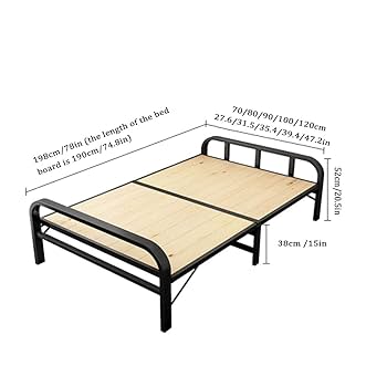 木製シングルサイズ折りたたみベッド OSMOS】 折りたためる天然木すのこベッド シングルサイズ