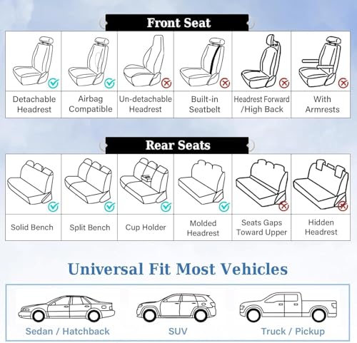 Coverado Pink Seat Covers for Cars, 2 Pack Leather Car Seat Covers, Luxury Waterproof Seat Covers, Front Car Seat Protectors, Driver Car Seat Cushions, Front Seat Covers Universal Fit for Most Cars by Coverado - Used condition - Image 9