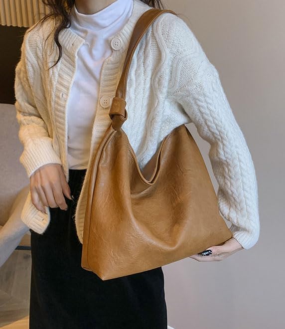 Bolso Tote de cuero PU para mujer con asa de hombro miniatura 2