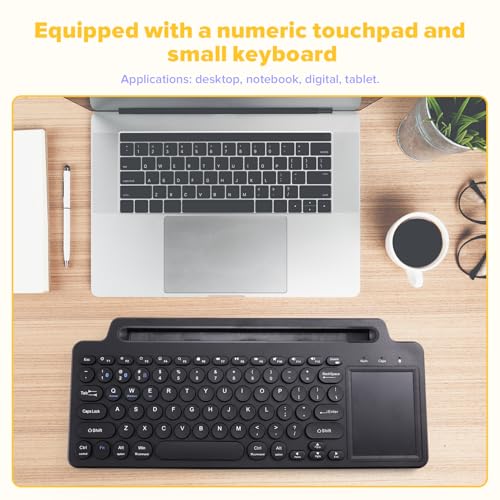 Clavier Bluetooth multi-dispositif et souris sans fil 2.4G ordinateur portable - 4