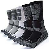 Nahtlose Socken für bequeme Passform --- Verstärkte Ferse und nahtlose Zehen mit verbesserter Haltbarkeit umarmen sanft Ihre Füße. Mit vollelastischer Rippenmanschette bieten Sie eine bequeme Passform für die Wade