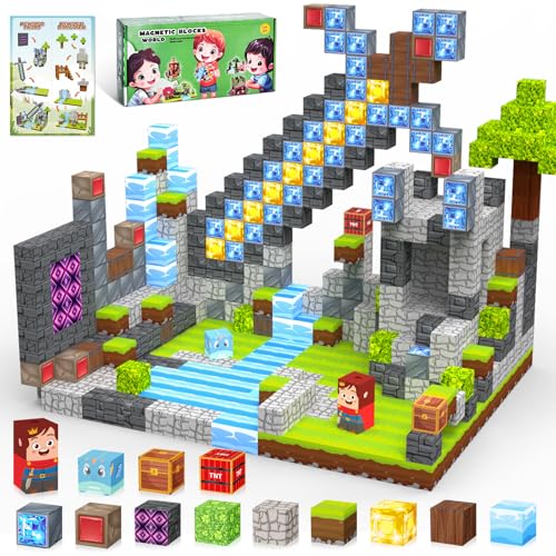 IEEILULU Blocs de Construction Magnétiques 100 Pièces