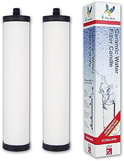 Doulton M15 UltraCarb Ceramic Drinking Water Filter Cartridge Candle for Franke 02, Franke Triflow, Filterflow, All 1st Gen Steel and 2nd Gen Plastic Housings ¦ FRX01 ¦ 10 inch ¦ M15 thread ¦ W9223021 (1)