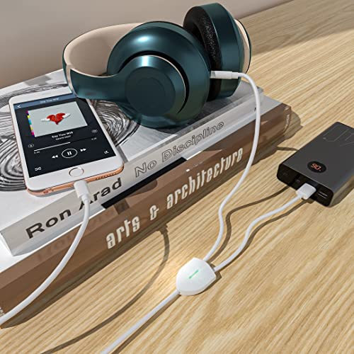 [Upgraded] Aux Cord For Iphone, Lightning To 3.5Mm Aux Cord 2In1 Audio Charging Cable Compatible With Iphone 13 12 11 Xs Xr X Ipad All Ios Version, Supports Car Stereo/Speakers/Headphone 3.94Ft #TOP1