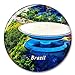 Brasil Rio Imán de Nevera, imán Decorativo, Ciudad turística, Viaje, colección de Recuerdos, Regalo, Pegatina Fuerte para Nevera