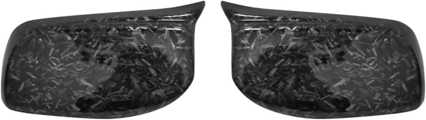 Wing Mirror Cover Rearview Mirror Cover Cap Carbon Fiber/Black for BMW 5 Series E60 E61 E63 E64 2004-2008 520i 525i 528i 528xi 530i Cap Side Mirror Covers (Color : Carbon One Pair)