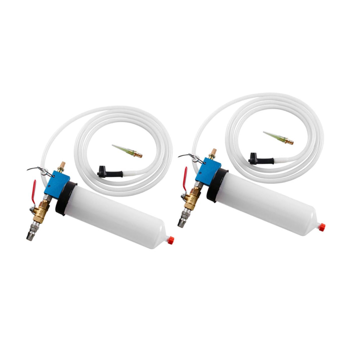 Vaguelly Kit de Purga de Frenos por Vacío para Líquido de Frenos 2 Piezas | Plástico y Metal, Extracción Rápida y Vaciado Completo, Uso en Talleres y Centros de Mantenimiento