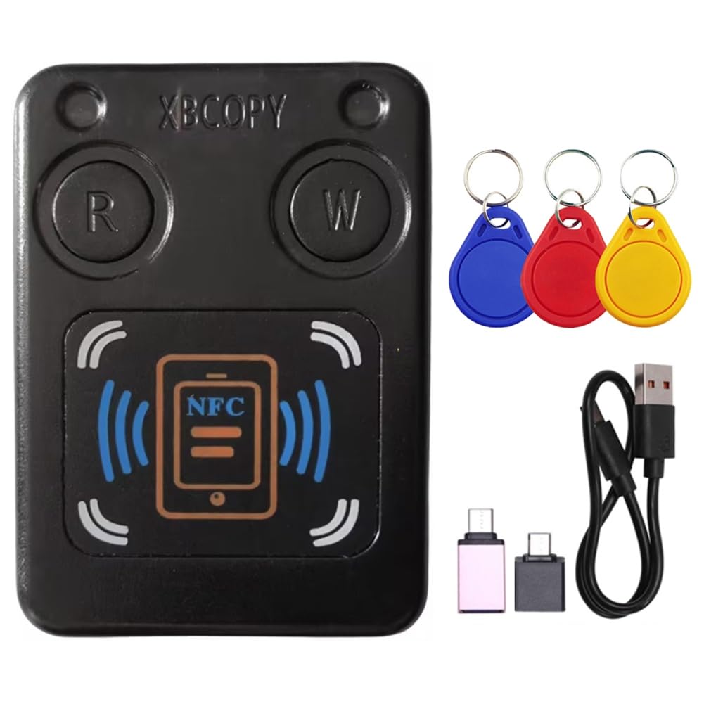 Lector de Tarjetas con Chip Inteligente RFID NFC, Copiadora + con IC 3XCUID, 13,56 MHz, ID, 125 Khz, 250 Khz, 375 Khz, Clonador de Token RFID