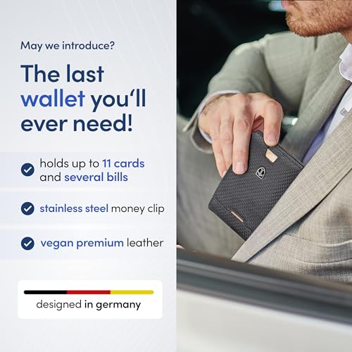 TRAVANDO Austin Mens Slim RFID Blocking Bifold Wallet with Money Clip & Gift Box