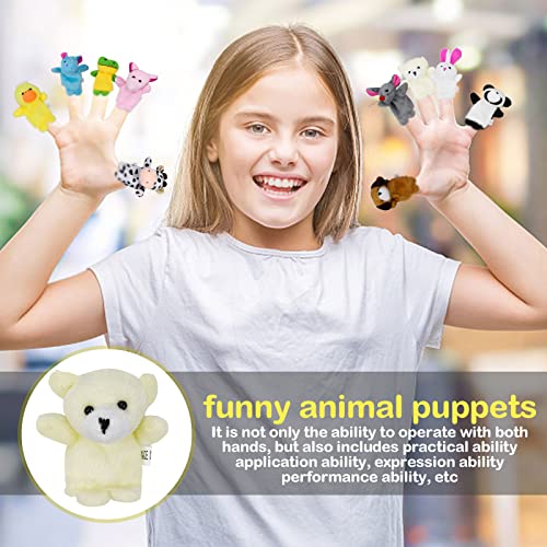 20 Stück Fingerpuppen Finger Plüschtier Set Kleine Tier Fingerpuppen Plüsch Tier Handpuppen Set für Geschenke Kinder Geschichte Zeit Geburtstag Oster Weihnachten
