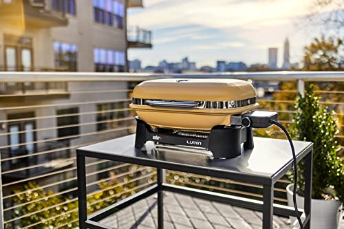 Weber-Lumin-Compact-Outdoor-Electric-Barbecue-Grill-Yellow-Great-Small-Spaces-such-as-Patios-Balconies-and-Decks-Portable-and-Convenient Weber Lumin Compact Outdoor Electric Barbecue Grill Yellow Great Small Spaces such as Patios Balconies and Decks Portable and Convenient