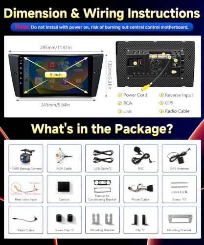 VQU 8Core 2G+32G Car Radio for BMW 328i 335i 325i E90 E91 E92 E93 2005-2011 - image 7