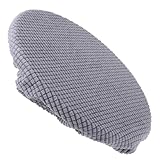 ULTECHNOVO 1Stück Elastische Stuhlbezüge für Runde Stühle wasserdichte und Staubdichte Polyesterabdeckung für Esszimmer Garten und Terrasse Praktischer Möbelschutz Tiefgrau