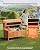 VEVOR Outdoor Storage Bench, 2-Person Wooden Storage Bench, 33 Gallons Deck Box with Side Handle, Supports up to 705 lbs, Outdoor Seating & Porch Decor, for Patio Garden Balcony Yard