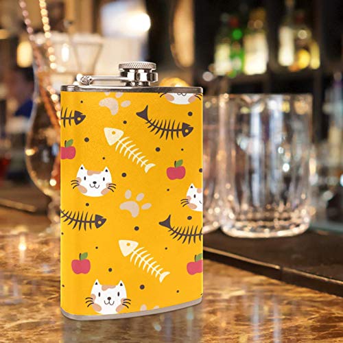 Flasque à whisky de poche anti-fuite avec entonnoir de remplissage