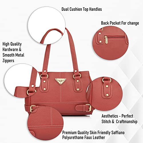 Image of Fostelo Women's Nightingale Satchel Tote Handbag for Women | Ladies Purse | Stylish Shoulder Bag | Gift For Women