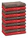 Produktbild Betz 10 Stück Seiftücher Premium 100% Baumwolle Seiflappen Set 30x30 cm Farbe rot und nussbraun