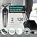 Electric Razor for Men,Rechargeable Electric Shavers for Men Face - Wet Dry Cordless Mens Rotary Shavers with Beard Hair Trimmer,Nose Trimmer - Portable Travel Shaver