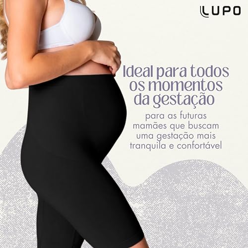 LUPO Kit 2 Calcinhas Feminina Maternidade Anágua Sem Costuras Adulto, 2 Preto, P