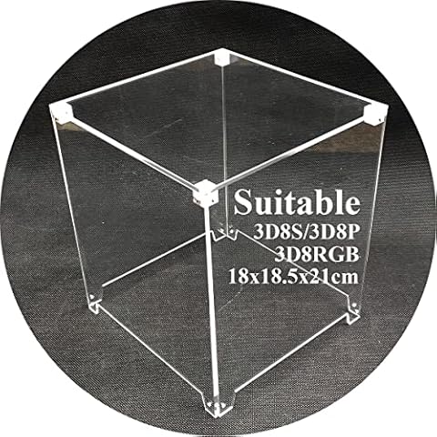 iCubeSmart 3D LED cube housing transparent acrylic only applies to models 3D8-BLUE and 3D8-MULTI Cover