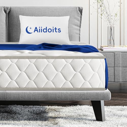 Aiidoits Matratze 80x200 cm Taschenfederkernmatratze 7 Zonen Härtegrad H3 Oeko-TEX Zertifiziert 22cm hoch mit abnehmbarem waschbarem Baumwollbezug Matratz für Erwachsene