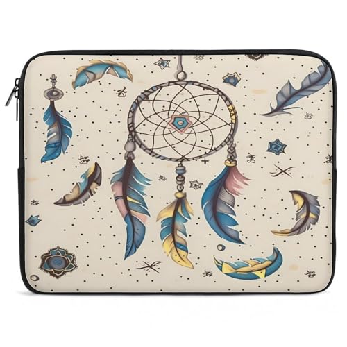 Funda para laptop de 17 pulgadas resistente al agua con lunas y estrellas