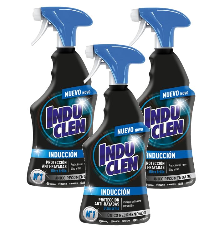 Vitroclen Induclen Limpiador de Inducción en spray, limpieza protección y brillo -...